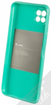 1Mcz Jelly TPU ochranný kryt pro Samsung Galaxy A22 5G mátově zelená (mint green) zepředu