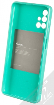 1Mcz Jelly TPU ochranný kryt pro Samsung Galaxy M51 mátově zelená (mint green) zepředu