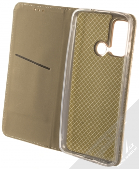 1Mcz Magnet Book flipové pouzdro pro Motorola Moto G60 zlatá (gold) otevřené