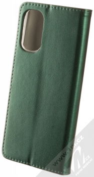 1Mcz Magnetic Book flipové pouzdro pro Motorola Moto G62 tmavě zelená (dark green) zezadu