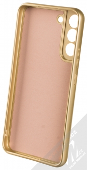 1Mcz Metallic TPU ochranný kryt pro Samsung Galaxy S22 Plus 5G zlatá (gold) zepředu