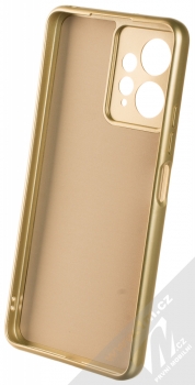 1Mcz Metallic TPU ochranný kryt pro Xiaomi Redmi Note 12 4G zlatá (gold) zepředu