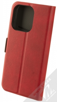 1Mcz Mono Book flipové pouzdro pro Apple iPhone 15 Pro červená (red) zezadu