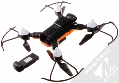 1Mcz S13 Dron s kamerami oranžová (orange) dron zezadu baterie