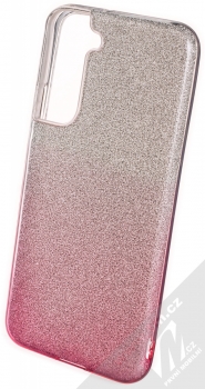 1Mcz Shining Duo TPU třpytivý ochranný kryt pro Samsung Galaxy S22 Plus 5G stříbrná růžová (silver pink)