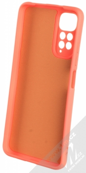 1Mcz Silicone ochranný kryt pro Xiaomi Redmi Note 11 (Global version), Note 11S (Global version) korálově růžová (coral pink) zepředu