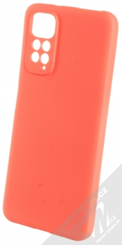 1Mcz Silicone ochranný kryt pro Xiaomi Redmi Note 11 (Global version), Note 11S (Global version) korálově růžová (coral pink)