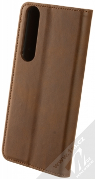 1Mcz Smooth Magnetic Book flipové pouzdro pro Sony Xperia 1 III hnědá (brown) zezadu