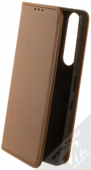 1Mcz Smooth Magnetic Book flipové pouzdro pro Sony Xperia 1 III hnědá (brown)