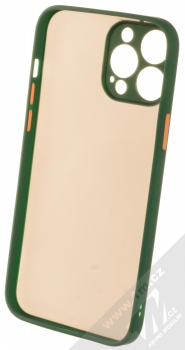 1Mcz Solid Bumper ochranný kryt pro Apple iPhone 13 Pro Max tmavě zelená (dark green) zepředu