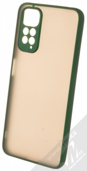 1Mcz Solid Bumper ochranný kryt pro Xiaomi Redmi Note 11 (Global version), Redmi Note 11S (Global version) tmavě zelená (dark green)