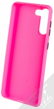 1Mcz Solid TPU ochranný kryt pro Samsung Galaxy S21 Plus sytě růžová (hot pink) zepředu