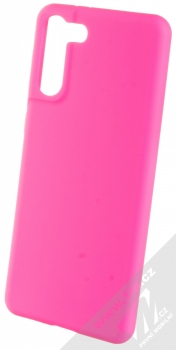 1Mcz Solid TPU ochranný kryt pro Samsung Galaxy S21 Plus sytě růžová (hot pink)