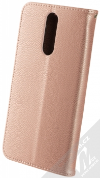 1Mcz Stranding Book flipové pouzdro pro Xiaomi Redmi 8 růžově zlatá (rose gold) zezadu