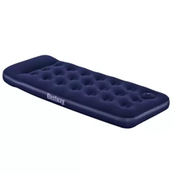 Bestway Air Bed Jr. Twin 67223 Nafukovací matrace s pumpou a polštářem 185 x 76 x 22 cm tmavě modrá (dark blue)