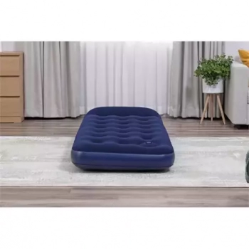 Bestway Air Bed Jr. Twin 67223 Nafukovací matrace s pumpou a polštářem 185 x 76 x 22 cm tmavě modrá (dark blue)