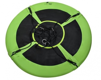 1Mcz HO-123 Závěsné houpací křeslo Vraní hnízdo 120 cm zelená černá (green black)