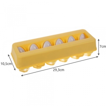 1Mcz Dětská vzdělávací skládačka Vajíčka Montessori, tvary a barvy 12ks vícebarevné (multicolor)