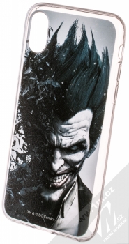 DC Comics Joker 002 TPU ochranný silikonový kryt s motivem pro Apple iPhone X, iPhone XS šedá (grey)