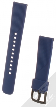 Devia Deluxe Sport Band Diagonal silikonový pásek na zápěstí s univerzální osičkou 20mm tmavě modrá (navy blue)