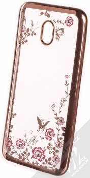 Forcell Diamond Flower TPU ochranný kryt pro Xiaomi Redmi 8A růžově zlatá (rose gold)