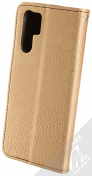 Forcell Fancy Book flipové pouzdro pro Huawei P30 Pro zlatá černá (gold black) zezadu