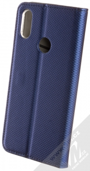 Forcell Smart Book flipové pouzdro pro Xiaomi Redmi Note 7 tmavě modrá (dark blue) zezadu