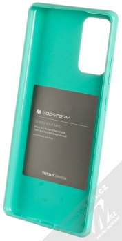 Goospery Jelly Case TPU ochranný kryt pro Samsung Galaxy Note 20 mátově zelená (mint green) zepředu