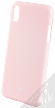 Goospery Jelly Case TPU ochranný silikonový kryt pro Apple iPhone XS Max světle růžová (light pink)