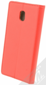 Sligo Smart Magnet flipové pouzdro pro Samsung Galaxy J3 (2017) červená (red) zezadu