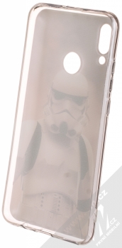 Star Wars Stormtrooper 003 TPU ochranný silikonový kryt s motivem pro Huawei P Smart (2019) světle šedá (light grey) zepředu