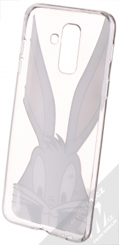 Warner Bros Looney Tunes Bugs Bunny 001 TPU ochranný silikonový kryt s motivem pro Samsung Galaxy A6 Plus (2018) průhledná (transparent) zepředu