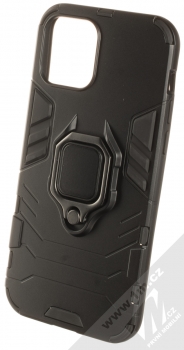 1Mcz Armor Ring odolný ochranný kryt s držákem na prst pro Apple iPhone 12 Pro černá (black)