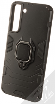 1Mcz Armor Ring odolný ochranný kryt s držákem na prst pro Samsung Galaxy S22 Plus 5G černá (black)