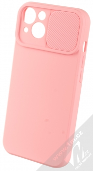 1Mcz CamShield Soft ochranný kryt pro Apple iPhone 13 světle růžová (light pink) otevřené