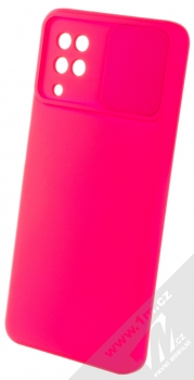 1Mcz CamShield Soft ochranný kryt pro Samsung Galaxy A12, Galaxy M12 sytě růžová (hot pink) otevřené