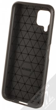 1Mcz Carbon TPU ochranný kryt pro Huawei P40 Lite černá (black) zepředu