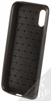 1Mcz Carbon TPU ochranný kryt pro Xiaomi Redmi 9A černá (black) zepředu