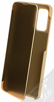 1Mcz Clear View flipové pouzdro pro Samsung Galaxy A04s, Galaxy A13 5G zlatá (gold)