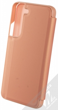 1Mcz Clear View flipové pouzdro pro Samsung Galaxy S22 5G růžová (pink) zezadu