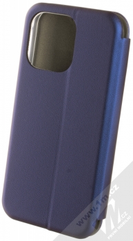 1Mcz Elegance Book flipové pouzdro pro Apple iPhone 13 Pro tmavě modrá (dark blue) zezadu