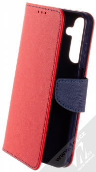 1Mcz Fancy Book flipové pouzdro pro Samsung Galaxy A25 5G červená modrá (red blue)