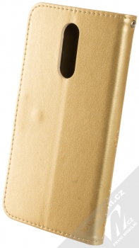 1Mcz Glyptic Rozkvetlá louka 1 Book flipové pouzdro pro Xiaomi Redmi 8 zlatá (gold) zezadu