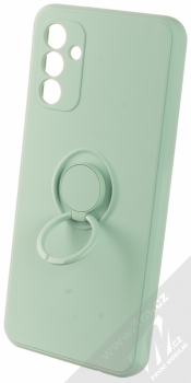 1Mcz Grip Ring Skinny ochranný kryt s držákem na prst pro Samsung Galaxy A13 5G mátově zelená (mint green) držák