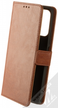 1Mcz Horizon-3H Strap Book flipové pouzdro pro Xiaomi Redmi Note 10 Pro, Redmi Note 10 Pro Max hnědá (brown)