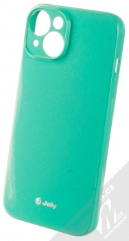 1Mcz Jelly Skinny TPU ochranný kryt pro Apple iPhone 14 mátově zelená (mint green)