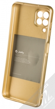 1Mcz Jelly TPU ochranný kryt pro Samsung Galaxy A22 zlatá (gold) zepředu