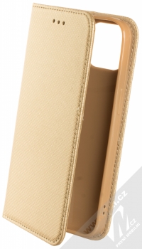 1Mcz Magnet Book Color flipové pouzdro pro Apple iPhone 13 zlatá (gold)