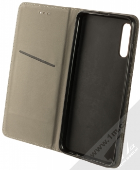 1Mcz Magnet Book Color flipové pouzdro pro Samsung Galaxy A70 černá (black) otevřené