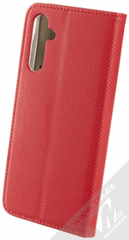 1Mcz Magnet Book flipové pouzdro pro Samsung Galaxy A15 LTE, Galaxy A15 5G červená (red) zezadu